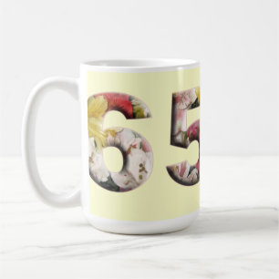 65 floral jalon mug 65e anniversaire