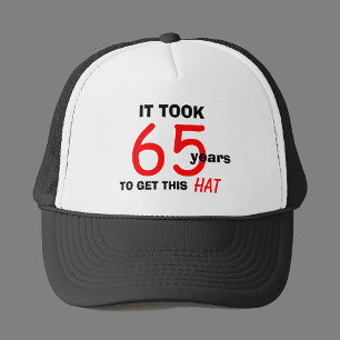 65e anniversaire Casquette de cadeaux de sac pour
