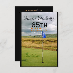 65e anniversaire Celebration Golf Invitation perso