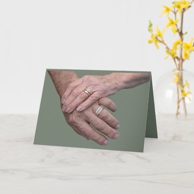 65e anniversaire du Mariage carte et poème (Fleur jaune)