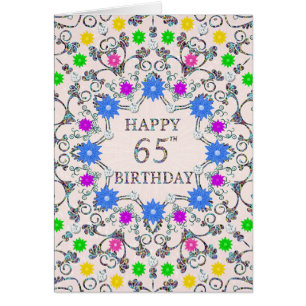 65e anniversaire Fleurs Abstraites 
