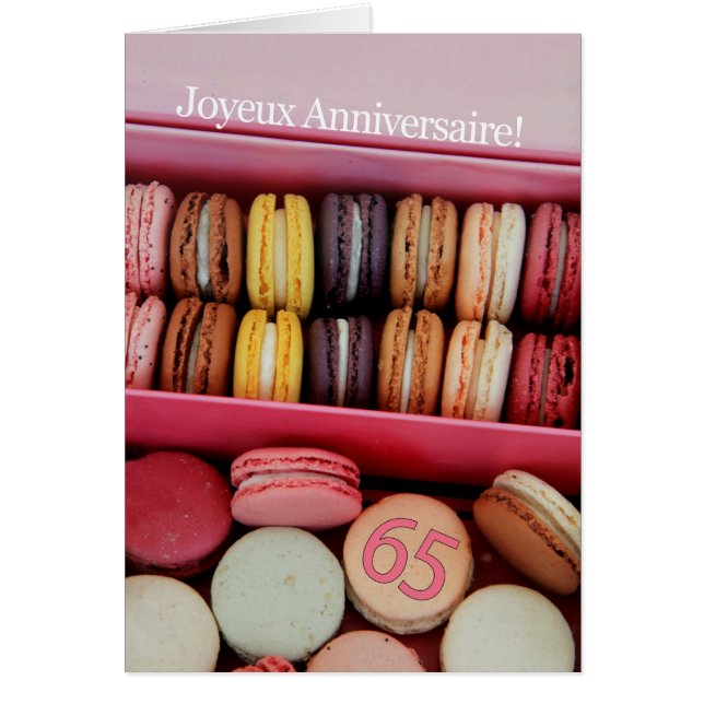65e Anniversaire Français de Macaron-Joyeux ! (Devant)