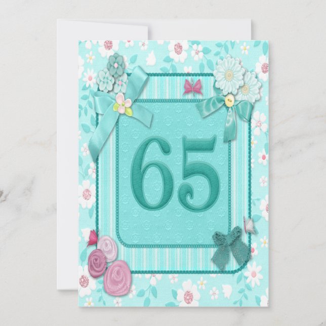 65e anniversaire invitation (Devant)