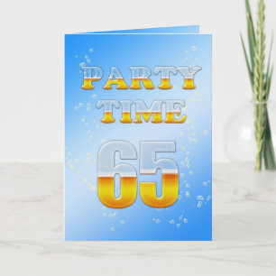 65e anniversaire invitation fête avec beaucoup de 