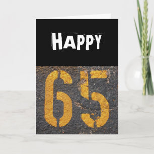 65e carte d'anniversaire