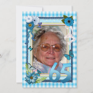 65e invitation à la fête d'anniversaire de la phot
