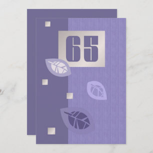 65th Birthday Celebration Custom Invitations