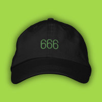 666 Angel Numéro Vert Pop Girl Été Papa Casquette