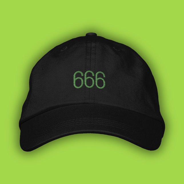 666 Angel Numéro Vert Pop Girl Été Papa Casquette (Créateur téléchargé)