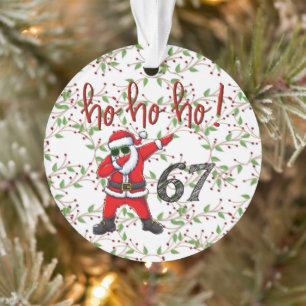 67 Décoration de Noël Santa en dabbing