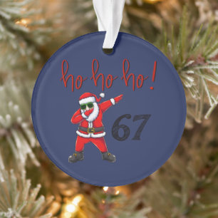 67 Décoration de Noël Santa en dabbing