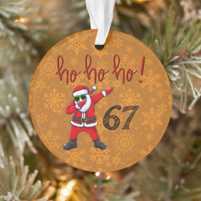 67 Décoration de Noël Santa en dabbing  (Arbre)