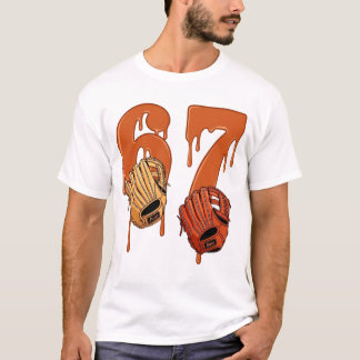 67 Glace qui dégouline T-shirt Gant de Baseball Me