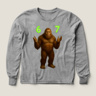 67 Meme Six Seven Bruh Bigfoot Personnalisé 6-7
