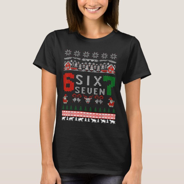 67 Meme Six Seven Noël Sweat Ugly de Noël pour Enf (Devant)