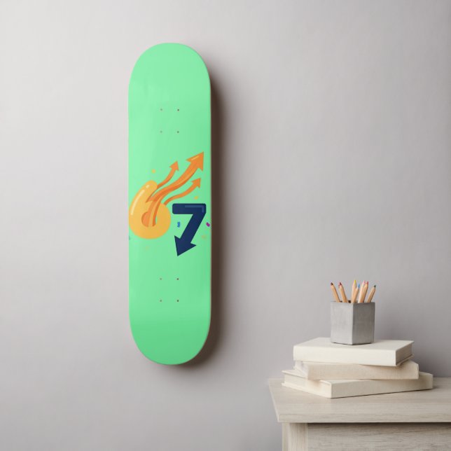 67 Meme Skateboard - Énergie Cinétique Minimaliste (Art mural)
