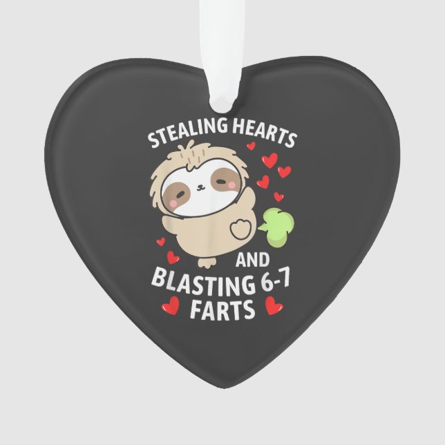 67 Meme vole des coeurs Saint-Valentin paresseux E (devant)