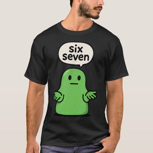 67 Six Seven 6-7 Slime de Blob Vert - T-shirt Drôl (Devant)