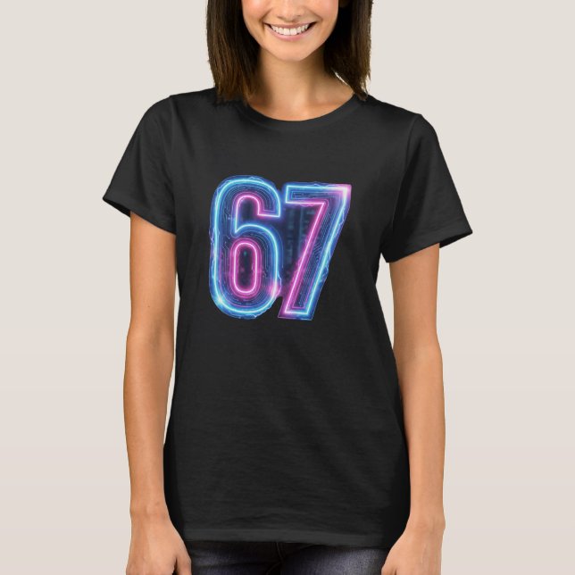 67 Streetwear Graphic T-Shirt Design (Devant)