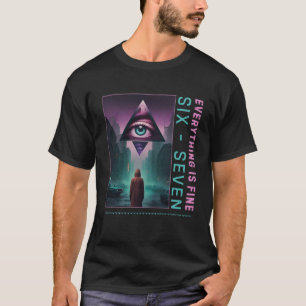 67 T-shirt Memes Six Sept Dystopique Slang Urbain