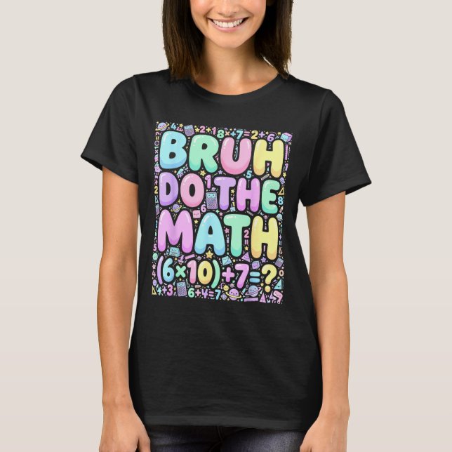 67 T-shirt Six Seven Mème 6-7 Garçons Filles Bruh  (Devant)