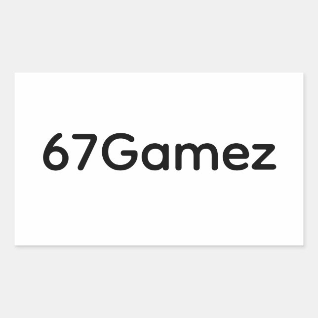 67Gamez Autocollant 2 (Devant)