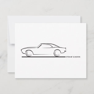 68 Camaro dur dessus NOIR