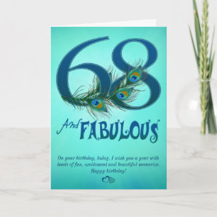 68e anniversaire Cartes modèles