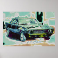 69 Poster Abstrait Camaro