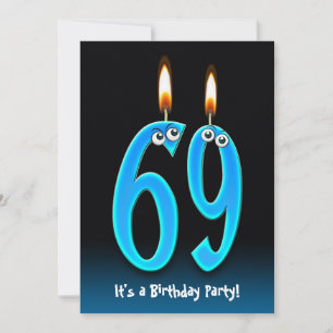 69e anniversaire Invitation de fête