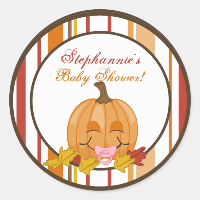 6 - 3" Favoriser les autocollants Automne Citrouil (Devant)