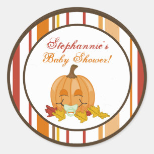 6 - 3" Favoriser les autocollants Automne Citrouil