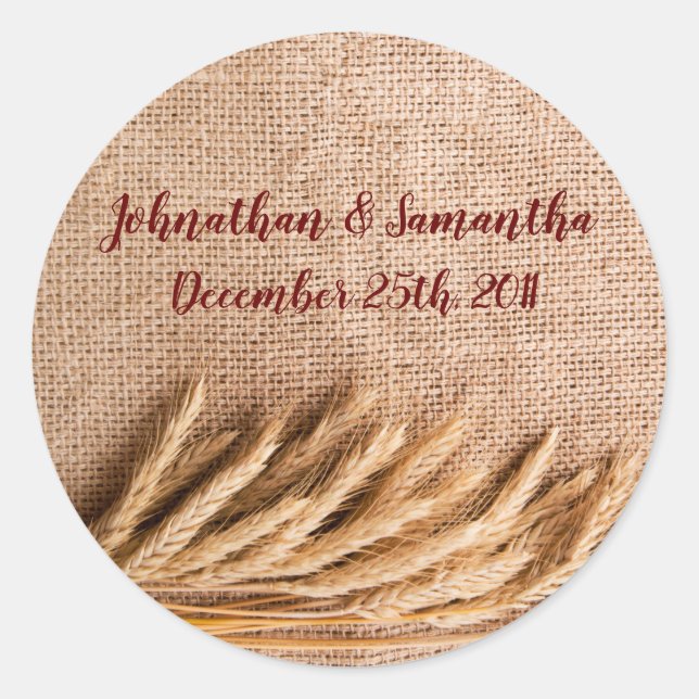 6 - 3" Favoriser les autocollants Blé sur le compt (Devant)