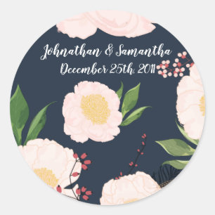 6 - 3" Favoriser les autocollants Fleurs florales 