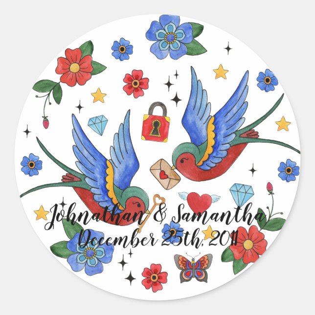 6 - 3" Favoriser les autocollants Spar de tatouage (Devant)