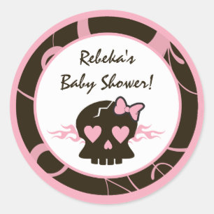 6 - 3" Favoriser Stickers Girly Girl Pink Punk Crâ