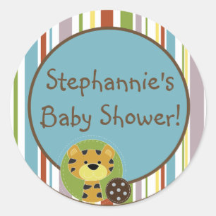 6 - 3" Favoriser Stickers Jungle Tales Safari