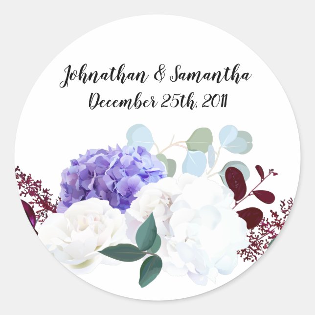 6 - 3" Favoriser Stickers Lavender Hibiscus sur Wh (Devant)