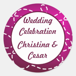 6 - 3" Favoriser Stickers Papier Plan Purple Loop