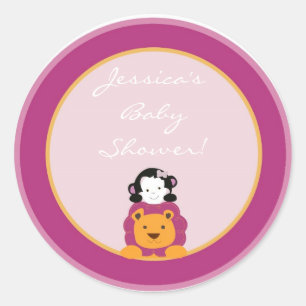 6 - 3" Favoriser Stickers Sweet Safari