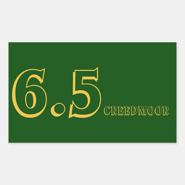 6.5 Sticker pour munitions Creedmoor (Devant)