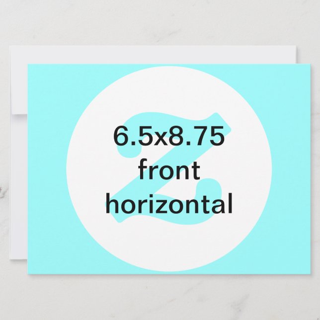 6,5 x 8,75 invitation horizontal (Devant)