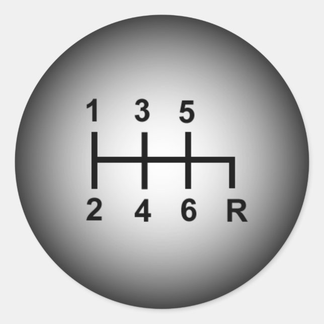 6 autocollant à bouton de déplacement manuel de vi (Devant)