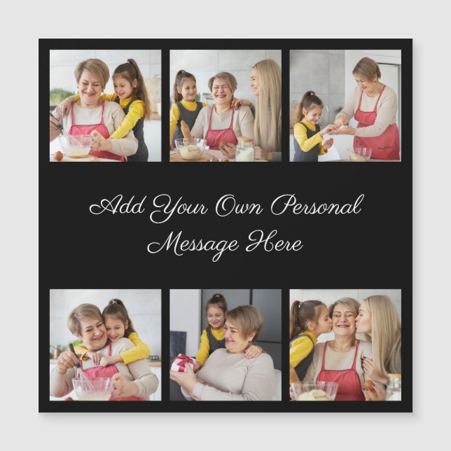 6 Collage photo Ajouter votre carte magnétique de  (Devant)