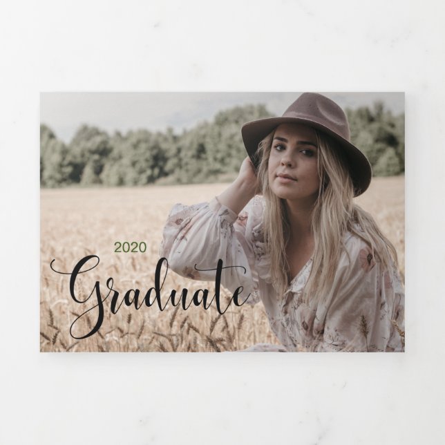 6 Diplôme photo Triplé Faire-part (Page de couverture)