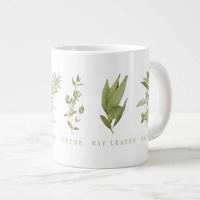 6 HERBES FRAÎCHES Big Mug (Devant droit)