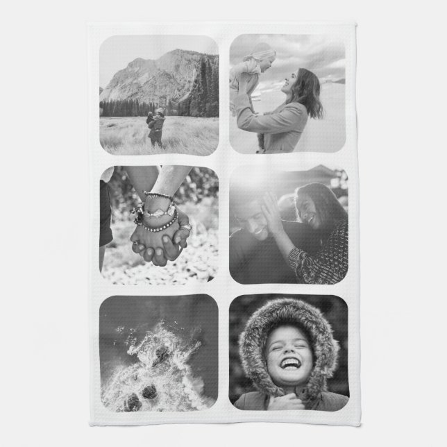 6 Photo Cuisine Serviette Modèle grille arrondie (Vertical)