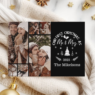 6 Photo Premier Noël en tant que M. & Mme Carte de