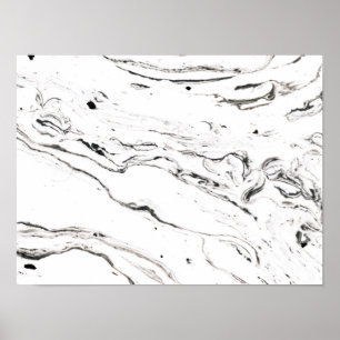 6 pieds sous affiche en marbre 16x12