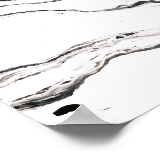 6 pieds sous poster en marbre 14x11 (Coin)